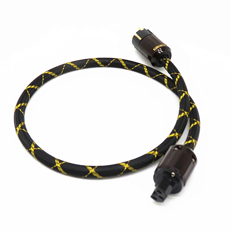 YJHIFI Power Cable Furutech Two core silver plated Power Cord with EU Plug AC cable line hifi audio amp cable YJHIFI Power Cable Furutech Two core silver plated Power Cord with EU Plug AC cable line hifi audio amp cable