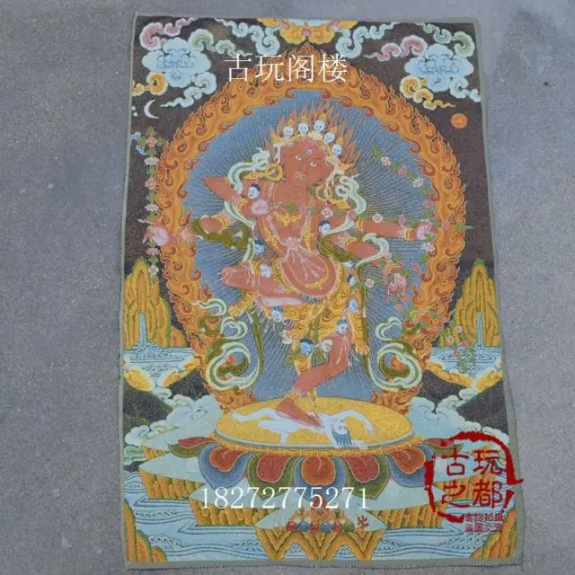 

Chinese collection Thangka embroidery Bulmo diagram