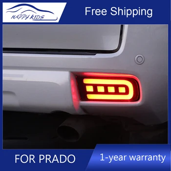 

Car styling LED Reflector For Toyota Prado 10-18 Rear Bumper Light for Prado Rear Bumper Brake Light Driving light signal Light