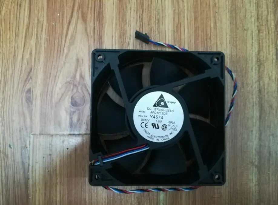 wholesale:delta AFC1212DE 120*120*38 12cm 12V 1.6A 4 line PWM control air fan mill | Компьютеры и офис