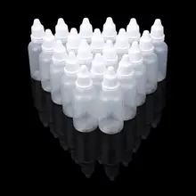 Горячая 25/50/100 шт 30 мл пустые Пластик сжимаемые бутылки-капельницы глаз жидкий флакон-капельница может использоваться для хранения и нанесения большинства жидкостей