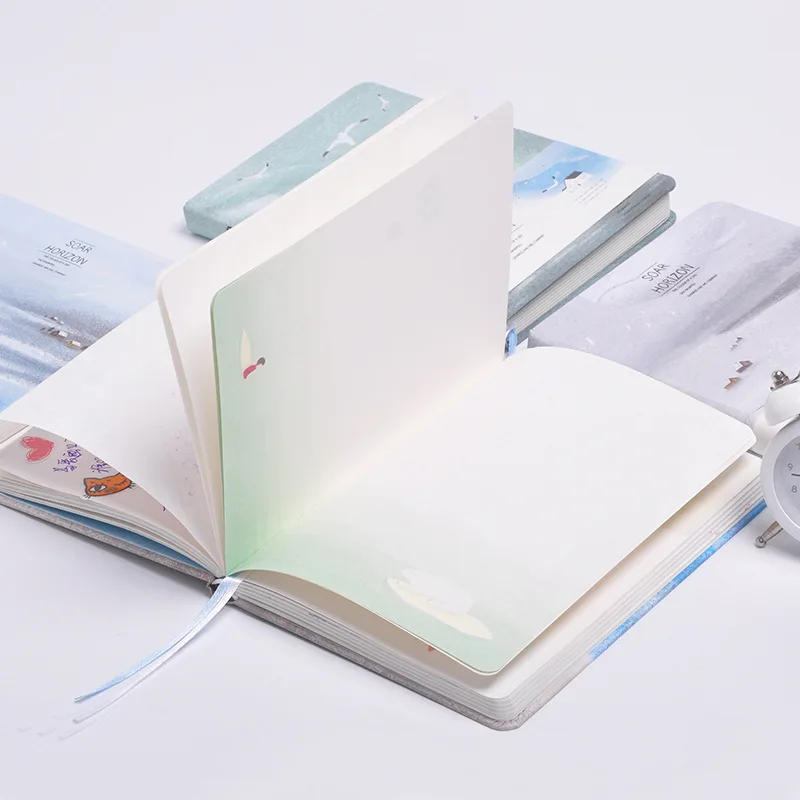 

Kawaii Cute Stationery Sketchbook Notebook Hardcover Color Pages Diary Planner Agenda Graffiti Drawing Painting Sketch Book Gift