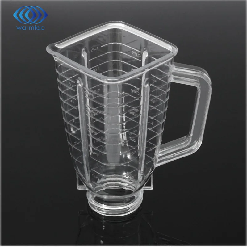 

NEW 1Pcs Juicer Parts 5 Cup Square Top Complet e plastic Jar Mug Replacement Set Fits for Oster Blender