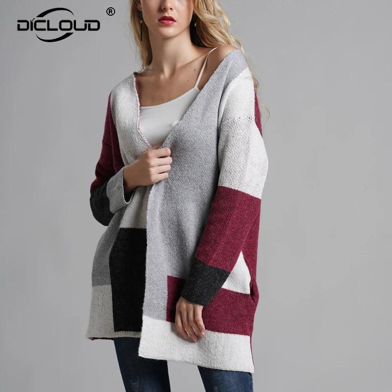 Plus size XXL Women Cardigans Sweaters 2018 Autumn Knitted