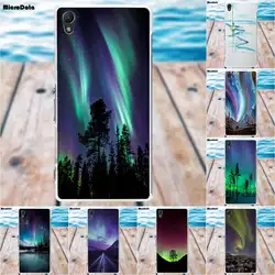 И поддержкой карт памяти мягкий, из ТПУ, защитный чехол Aurora Borealis для sony Xperia Z (Сони Иксперия З) Z1 Z2 Z3 Z4 Z5 компактный мини M2 M4 M5 T3 E3 XA