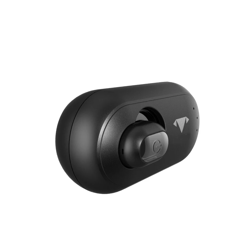 Solar Powered Bluetooth Earphone with Panel Magnetic Charging for Car Headset at Home Outdoor with Softer Rliable for All Ears