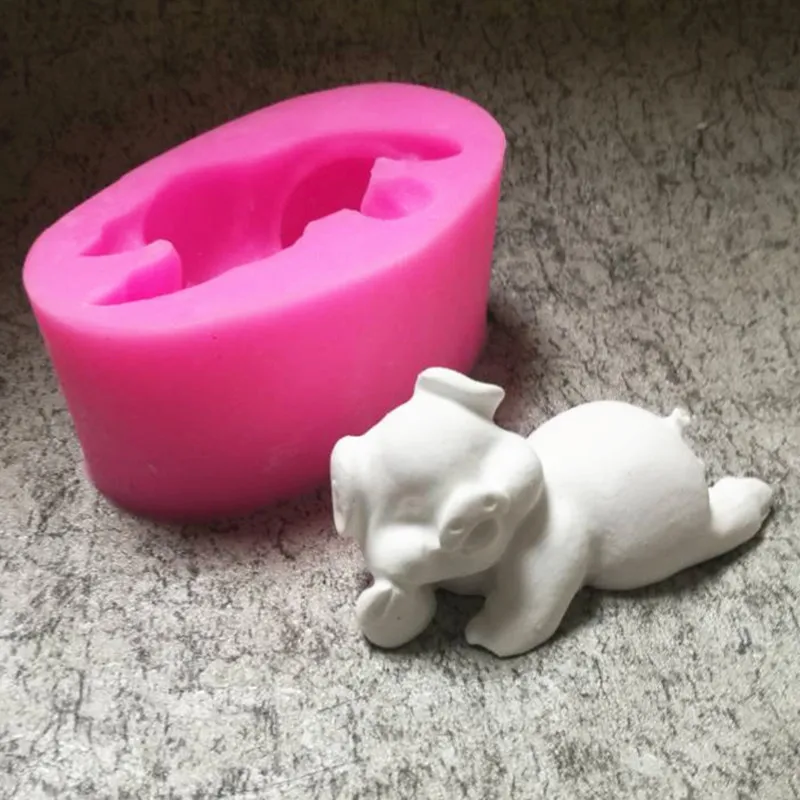 

1429TILLWELL 3D Silicone Cake Mold Pig Shape Handmade Fondant Soap Mould For Decorating Kitchen Accessories