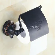 Bathroom Accessory Black Oil Rubbed Brass Wall Mounted Toilet Paper Roll Holder aba476