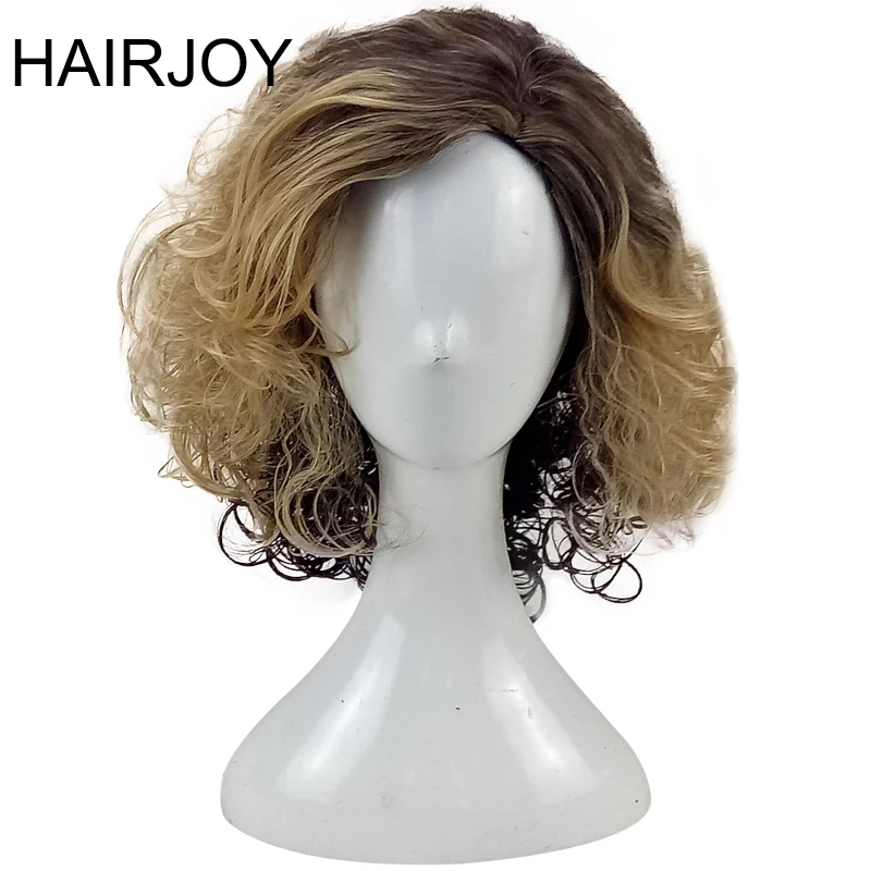 HAIRJOY Mad Hatter Косплей кудрявый парик синтетические волосы для женщин средней длины оранжевый парики Высокая температура волокна