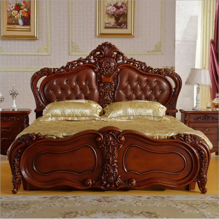 الحديثة الأمريكية الصلبة الخشب البلد نمط الأزياء نوم مجموعة الأثاث d1414