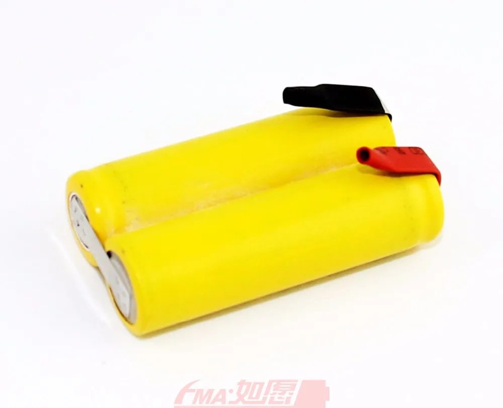 Ni-Cd AA 2,4 V 600/900mAh аккумуляторная батарея DIY для воды pik WP-900 Remington Barba триммер Бритва 10x20x44 мм