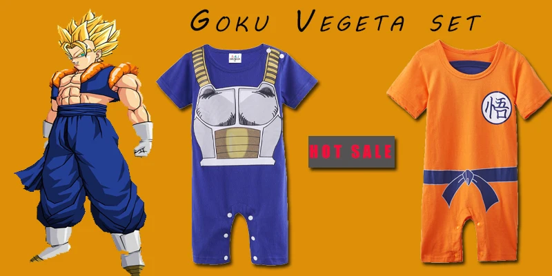 GOKU/комбинезон с драконами для маленьких мальчиков; Vegetto; карнавальный костюм; Детские вечерние комбинезоны с шапкой