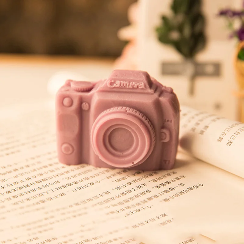 3D форма камеры ручной работы силиконовая для мыла DIY Арома гипсовые поделки свеча