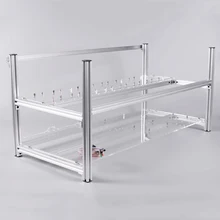 Stackable Computer Fame 8 Graphics Card GPU USB PCI-E Cable Computer Case BTC LTC Coin Mining Case Frame Server Chassis