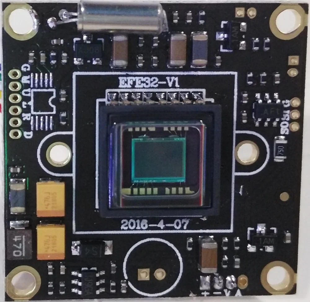 Модуль камеры видеонаблюдения маленького размера 32x32 мм Φ 1/3 &quotSony CCD Плата
