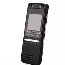 Ультратонкий профессиональный цифровой Аудио Диктофон Регистраторы 8 Гб 1536 кбит/с WAV MP3 Запись indirectional двойной микрофон