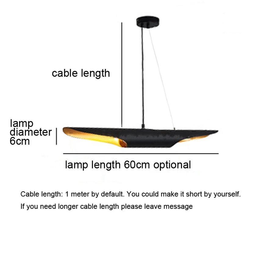 Реплика дизайн лампа Лофт труба для бара спальня кухня Скандинавская лампа ресторан черный спичечный абажур ретро люстра - Цвет корпуса: Черный