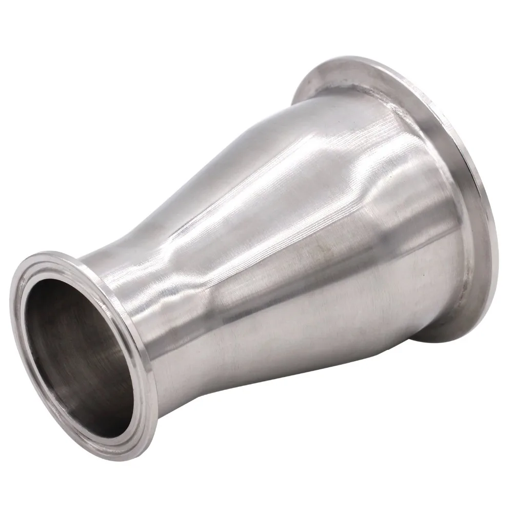 Санитарный фитинг редуктор SUS304 Tri Clamp Ferrule стиль 3 &quotтрубка OD до 2&quot трубка