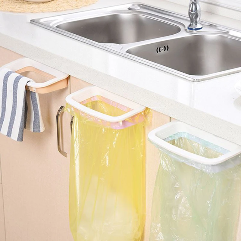 Kitchen Accessories Garbage Bag Holder Kitchen Towel Hanging Storage Shelf Cabinet Door Trash Rack Kitchen Gadgets Tools Random Kitchen Accessories Garbage Bag Holder Kitchen Towel Hanging Storage Shelf Cabinet Door Trash Rack Kitchen Gadgets Tools Random