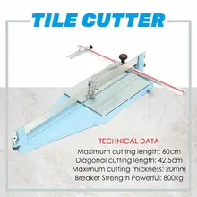 Многофункциональный 60 см ручной Рабочий стол керамический Плиткорез домашний diy плиткорежущий станок сверхмощный регулируемый угол ручные инструменты