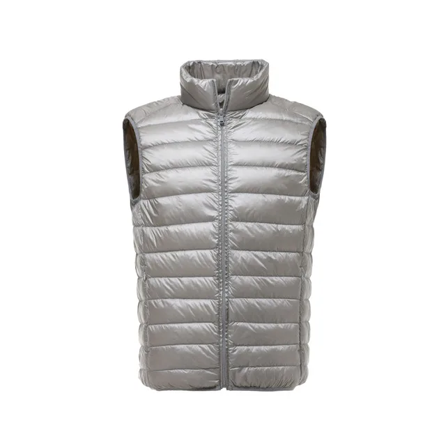 DAVYDAISY New Autumn Winter Man Waistcoat Ultralight Stand Collar Duck Down Padded Warm Vest Men Sleeveless Coat DCT-268