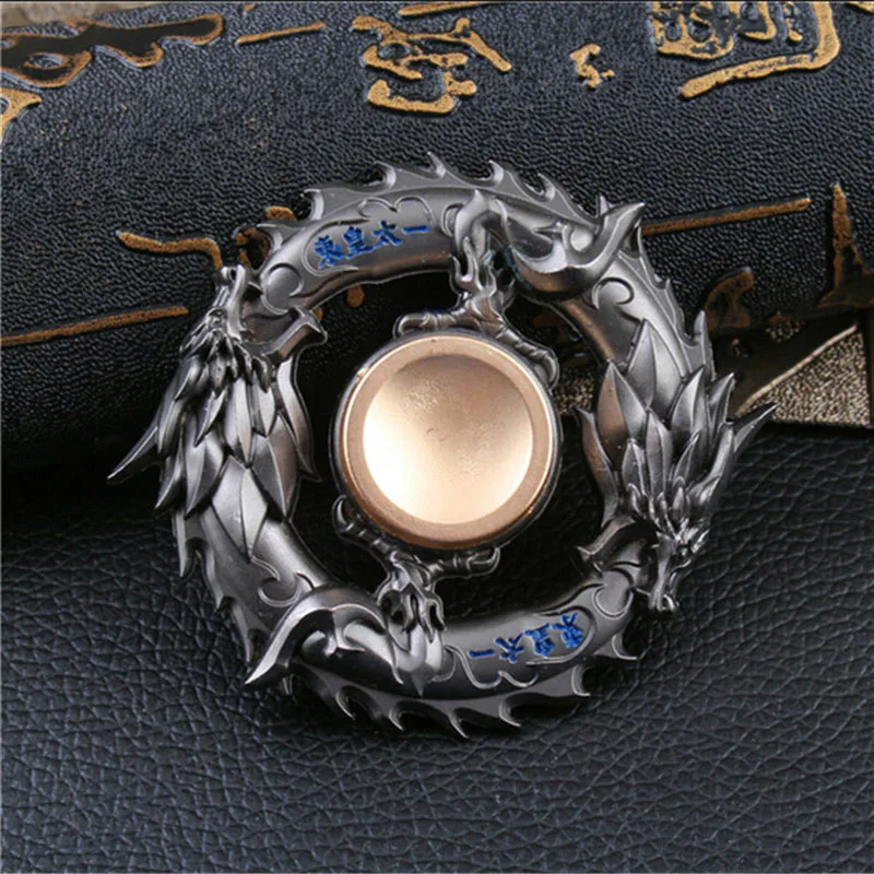 Dragon Metal Fidget Spinner Zinc Alloy Gyro Rotary EDC Hand Spinner For Autism And ADHD Focus Stress Fingertip B0442 3