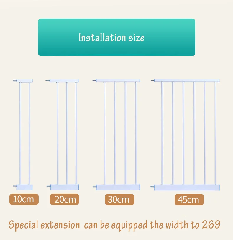 66-194 см детская безопасная дверь Babysafe детская безопасная дверная планка лестничная перила дверная ограда ограждение для собак