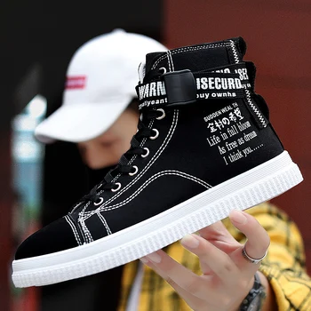 

New Canvas Men's Leisure Shoes Lace-up Men's Sneakers Portable Comfortable Breathable Walking Shoes Tenis Feminino Zapato