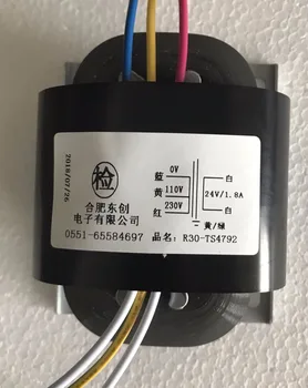 

24V 1.8A R Core Transformer 30VA R30 custom transformer 0-110V-230V copper shield for Pre-decoder Power amplifier