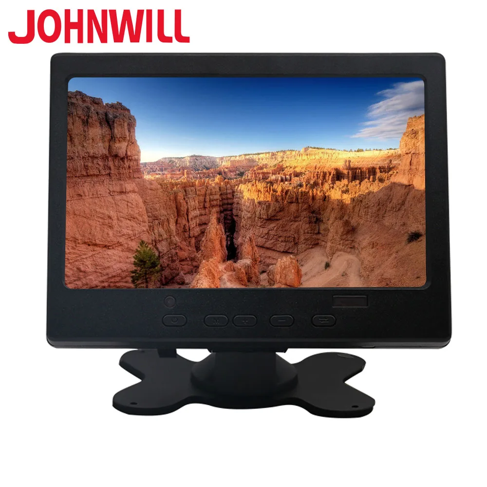 Новый 7 дюймовый портативный монитор с сенсорным экраном 1024x600 HD дисплей TFT ЖК
