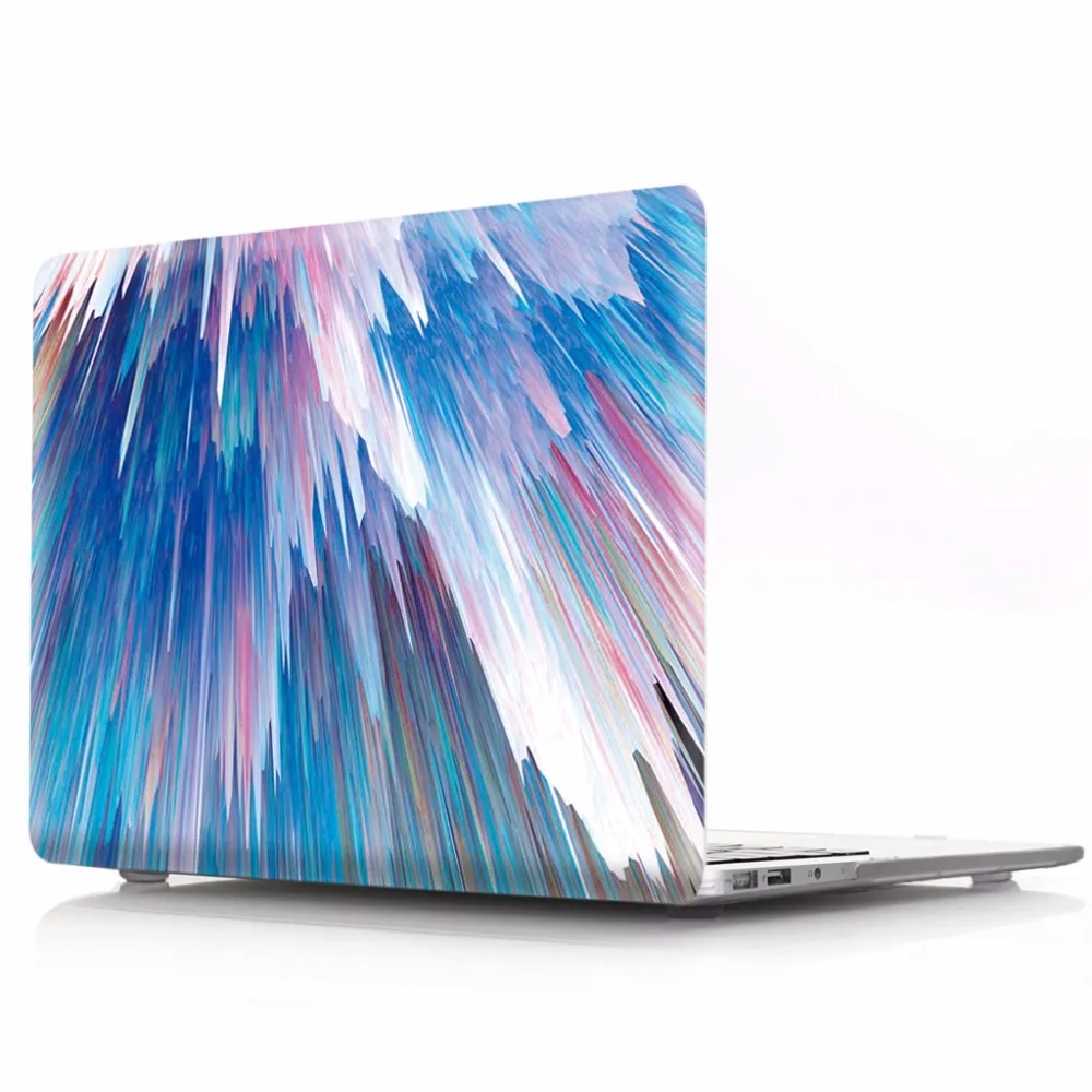 Цветной чехол для Macbook Air 13 11 Pro 15 12 Retina жесткий сенсорный Гладкий защитный