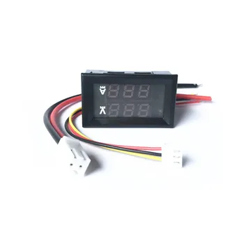 

wholesale 0.28'' Red Blue Led DC0-100V 10A LED DC Double Display Digital Current Voltmeter Meter