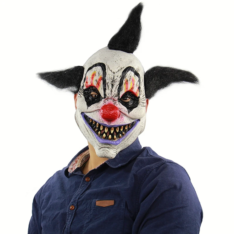 

Horrible Clown Mask Wizard Clown Mask Halloween Full Face Latex Mask Props
