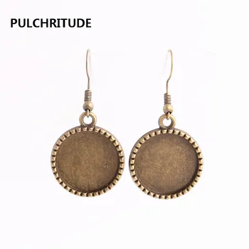 

PULCHRITUDE 12pcs/lot Metal Alloy Zinc Skull Charm Fit Round 18mm Cabochon Set Pendant Drop Earing Diy Jewelry Making C0782