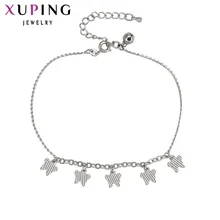 11.11 Xuping אופנה צמיד חדש הגעה רודיום צבע מצופה יוקרה באיכות גבוהה רגל שרשרת תכשיטי מתנה מיוחדת עבור נשים 72687(China)