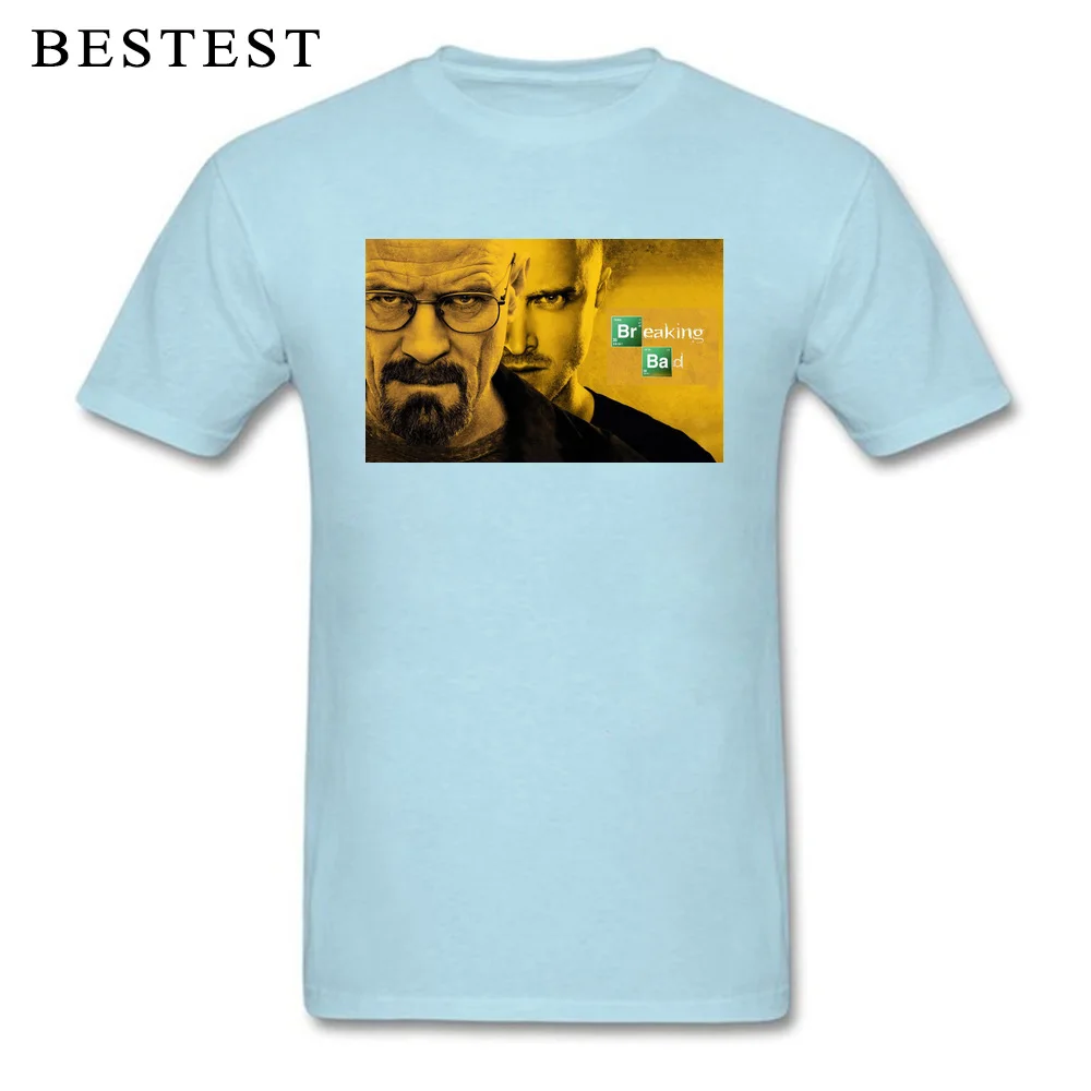 100% Cotton Male Short Sleeve 190611BreakingBad T Shirts Custom Tops Shirt Brand New Unique O-Neck Tee-Shirt Drop Shipping 190611BreakingBad light