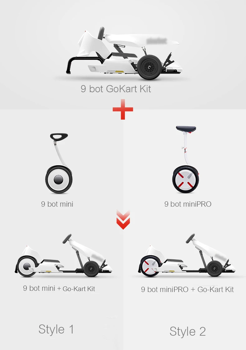 Top Xiaomi mijia Ninebot Gokart Kit Kart Kit Refit Smart Self Balance electric Scooter 2 Top Xiaomi mijia Ninebot Gokart Kit Kart Kit Refit Smart Self Balance electric Scooter 2