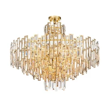 Jmmxiuz Moderne Lustre En Cristal Pour Le Salon De Luxe Cristaux Suspendus Luminaires Ou LED Lustres De Cristal
