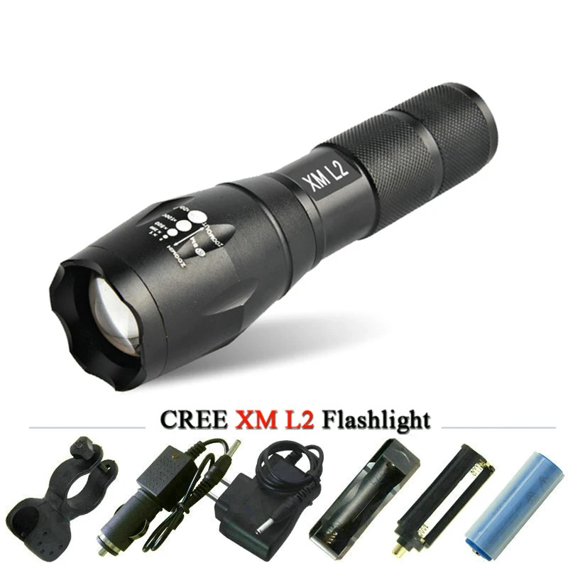 

Mini lanterna led zoomable cree xml t6 xml l2 flsglight 18650 rechargeable battery led torch bike lamp tactical flash lights