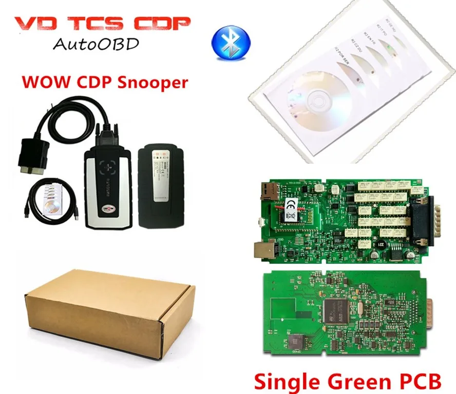 DHL новейший 5.008R2 Keygen WOW CDP SNOOPER для одной зеленой Платы Bluetooth + NEC Реле мульти язык автомобилей диагностический