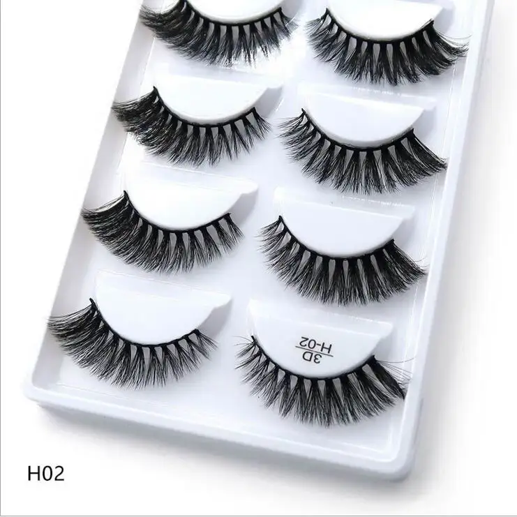 NEW 1/3/5 pairs Fake Mink Eyelashes 3D Natural False Eyelashes 3d Mink Lashes Soft Eyelash Extension Makeup Kit Cilios