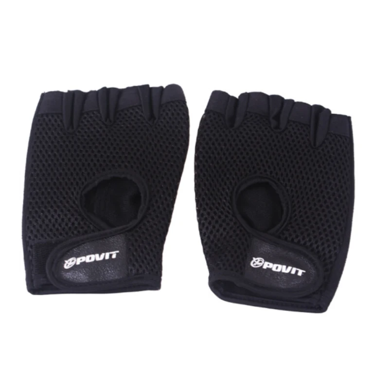 POVIT 1Pair Body Building Fitness Gloves Sports Training Weightlifting Gloves For Women/Men Crossfit Dumbbell Exercise Gym Glove