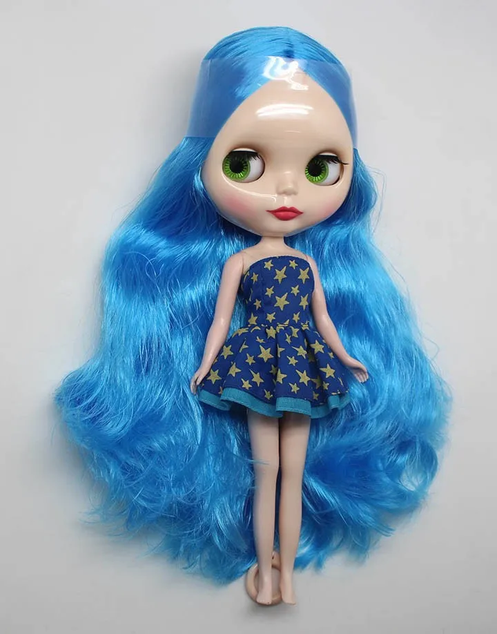 Цена Обнаженная кукла(синие волосы
