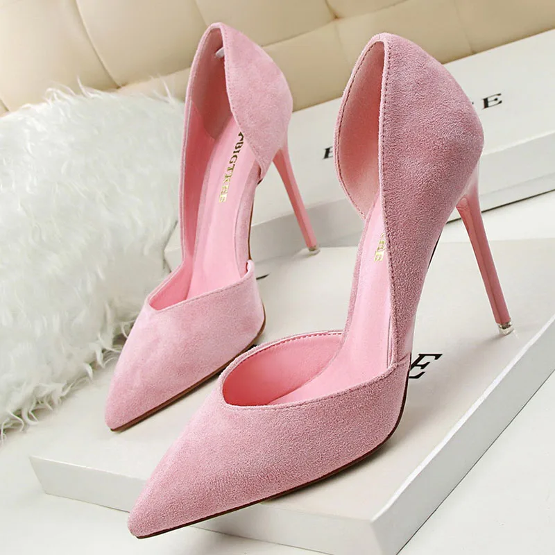 

High Heels Pointed Toe Women Heels Shoes Female Wedding Party Women Pumps Shoes Woman Stiletto Two-Piece Women Sandals 3168-6