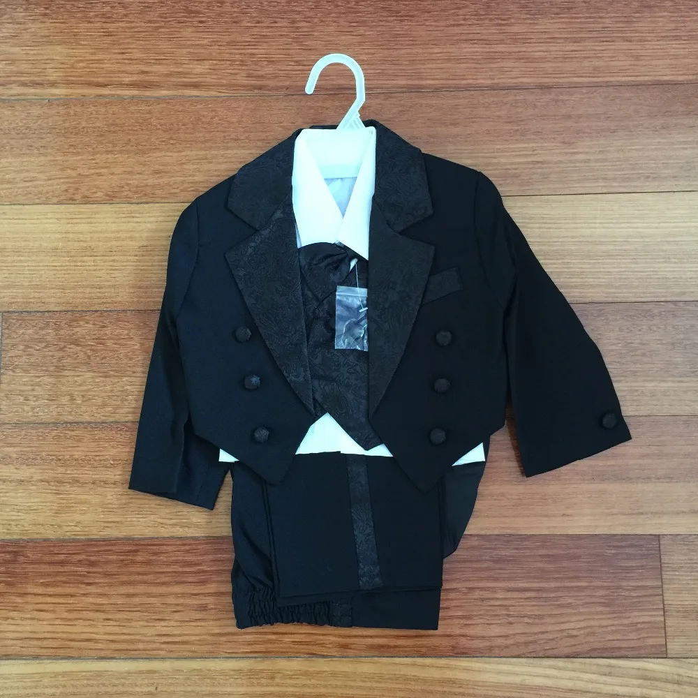 

Little Boy Tuxedo/Baby Boy Clothes/Gentleman Bowtie Baby Boys 5-piece Suit Set 118A