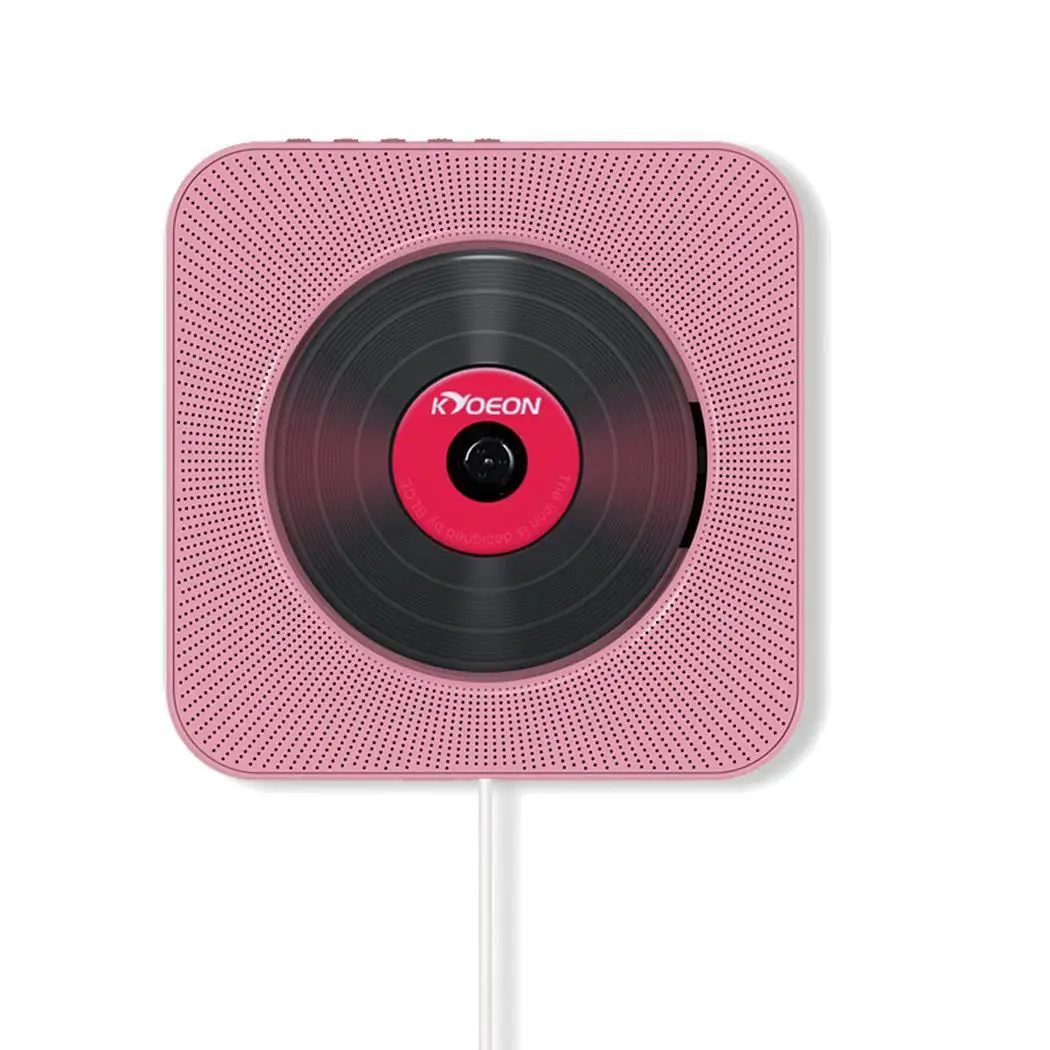 

Wall Mounted Bluetooth CD Player Speaker pull the power cable turn on/off. Music Remote Control FM 10W Radio
