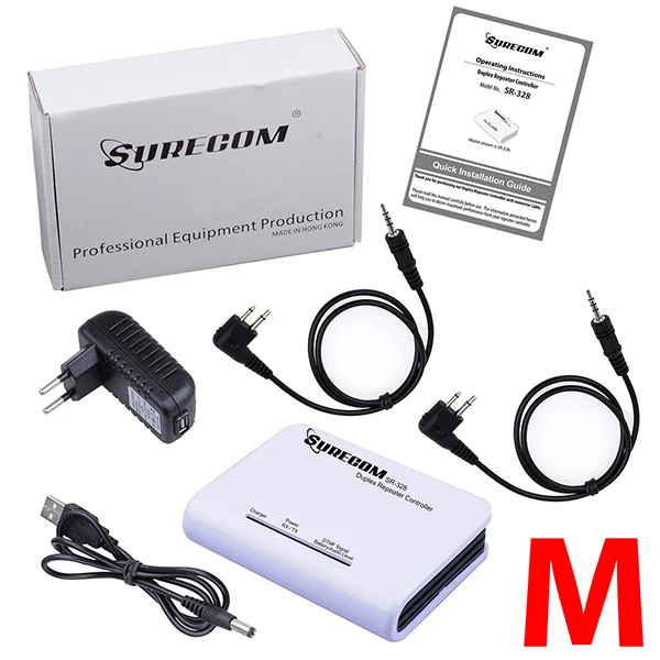 

SR-328 Duplex Repeater Controller with Motorola FDC Cable PRO3150, PMR446, SP10, SP21, VL50, VL130,XiR P3688,GP3688, GP3188