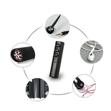 Мини Беспроводной Bluetooth автомобильные Хэндс фри, 3,5 мм Потоковое вещание A2DP Беспроводной авто с разъемом подачи внешнего сигнала AUX адаптер с микрофоном для автомобильными стерео-и акустическими системами телефон MP3