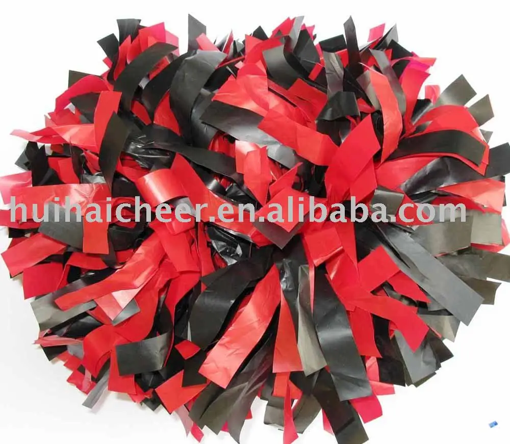 Plastic Red And Black Cheering Pom Poms Cheer Pom Poms Cheer Pomspom Pom Aliexpress