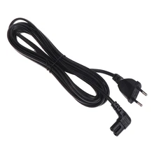 Шнур кабельный провод для ТВ принтеров камер PS4 PS3 1 м/2 м/3 м/5 м ЕС 2-зубец к рис. 8 C7 прямоугольный ЕС ЕВРО Питание переменного тока